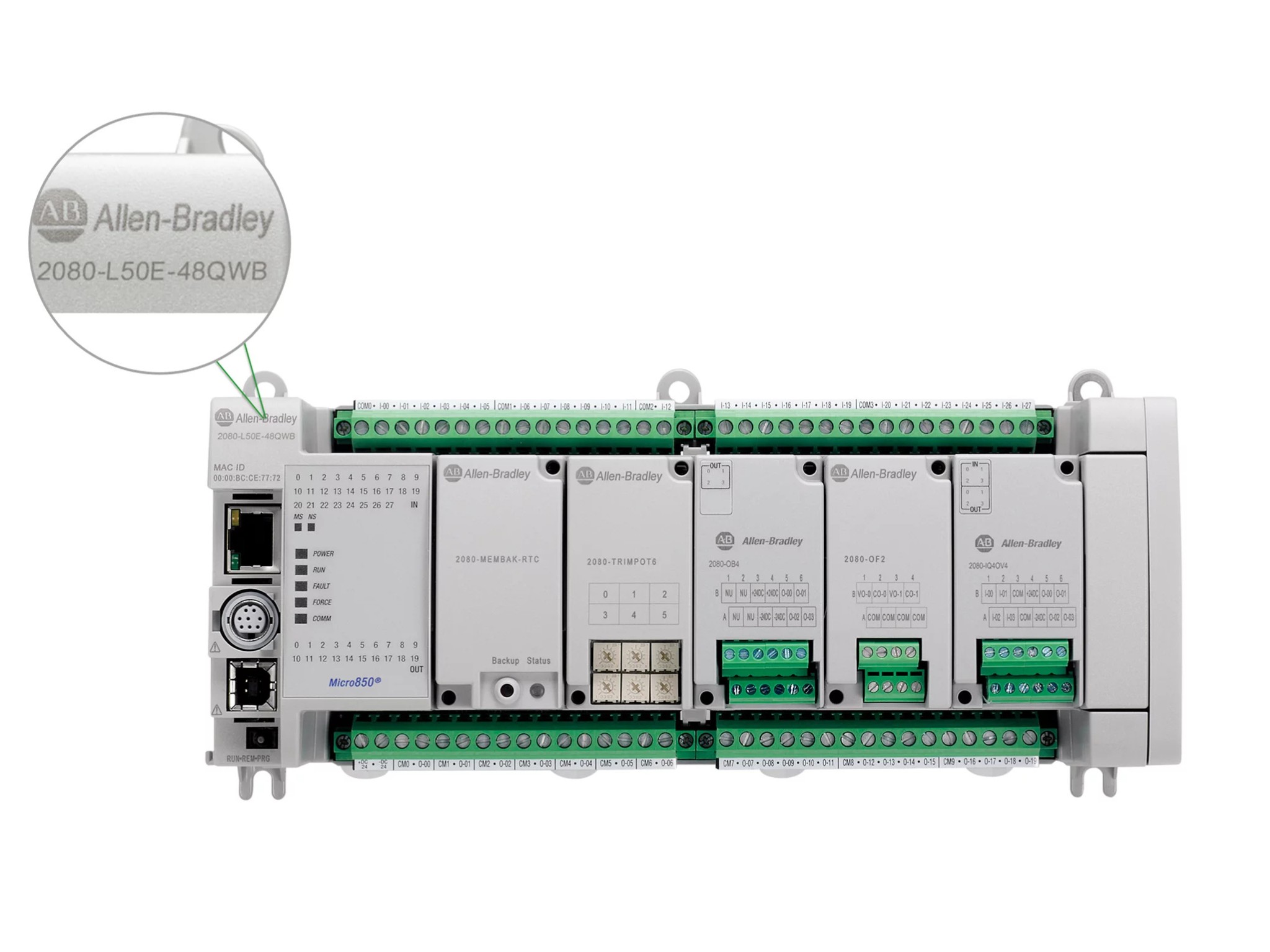 ControlLogix 5580 Controller Front